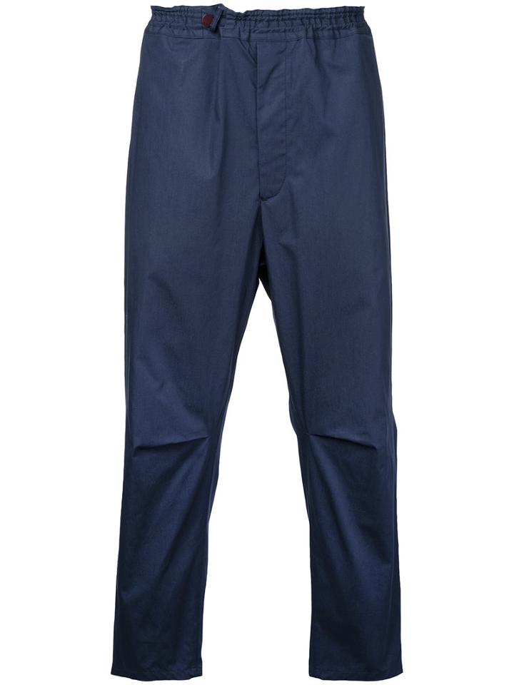 Oamc - Cropped Trousers - Men - Cotton - 34, Blue, Cotton