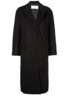 Le Ciel Bleu Double Breasted Coat - Black