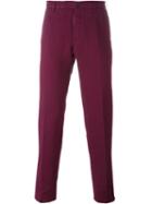 Incotex Classic Chinos, Men's, Size: 54, Red, Linen/flax/cotton