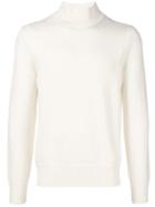 Canali Mock Neck Sweater - White