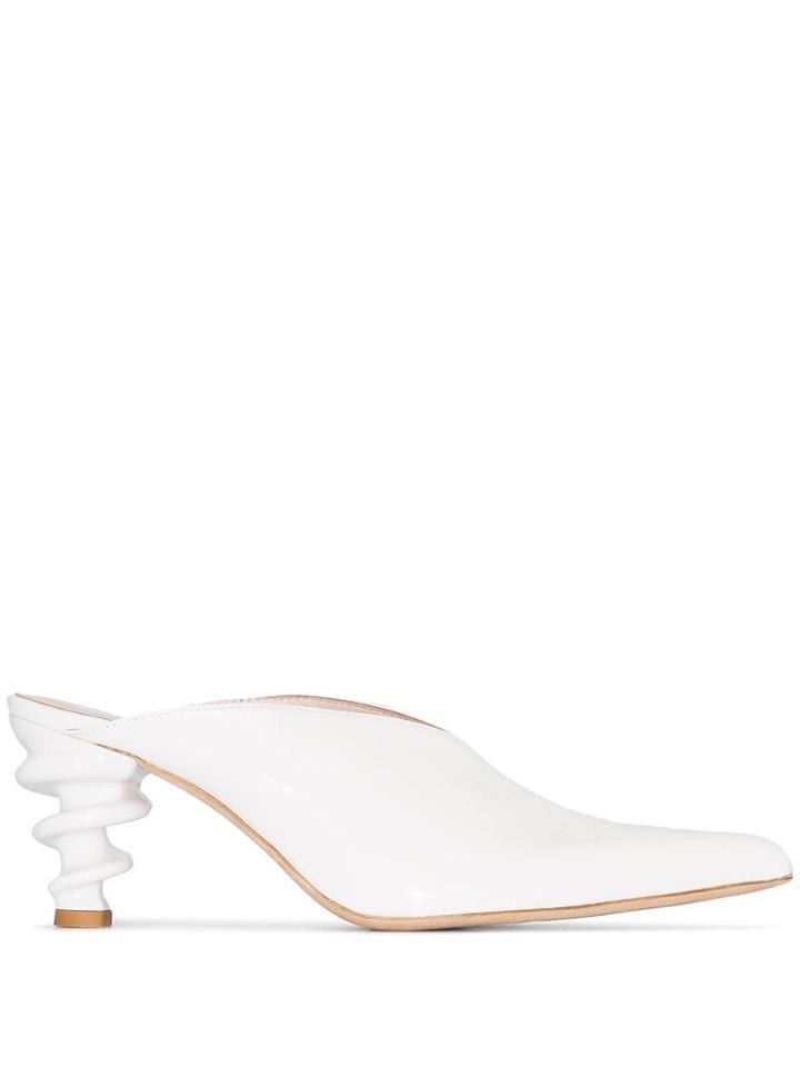 Kalda Cyland 70mm Mules - White