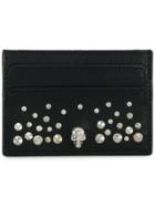Alexander Mcqueen Studded Skull Wallet - Black