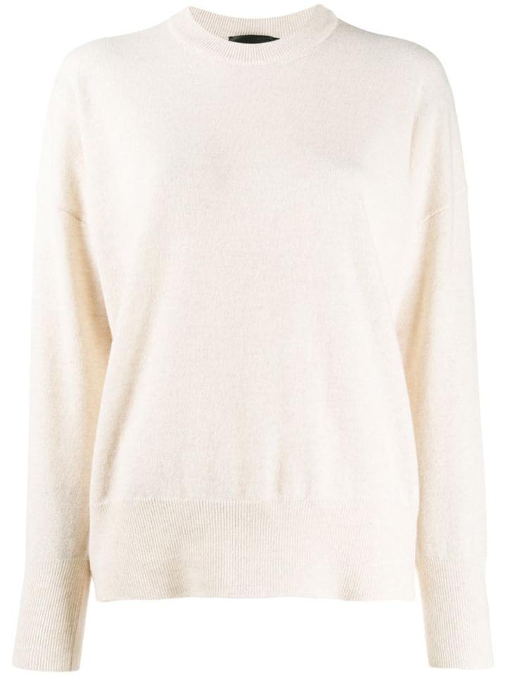Erika Cavallini Round Neck Jumper - Neutrals