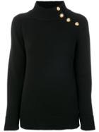 Lanvin Side Buttoned Jumper - Black