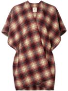 Local Check Short Sleeve Cardi-coat - Red