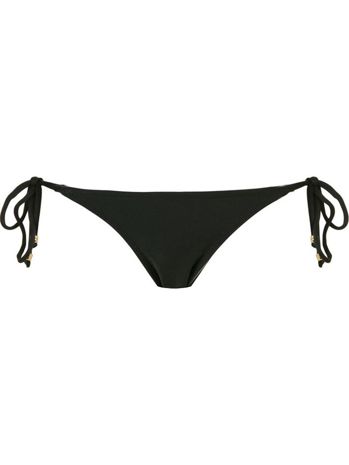 Blue Man Side Tie Fastenings Bikini Bottom, Women's, Size: M, Black, Polyamide/spandex/elastane