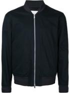 Zipped Bomber Jacket - Men - Cotton - 52, Black, Cotton, Cerruti 1881