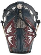 Jessie Western Boot Cross Body Bag - Blue
