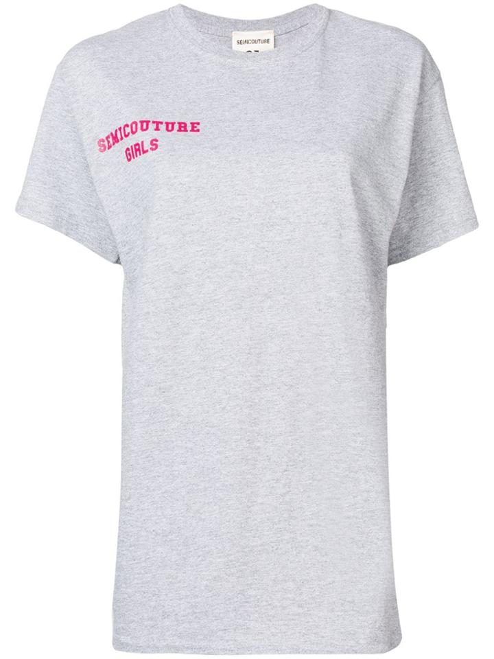 Semicouture 'margherita' T-shirt - Grey