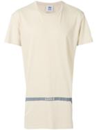 Closed Logo Stripe Longline T-shirt - Nude & Neutrals