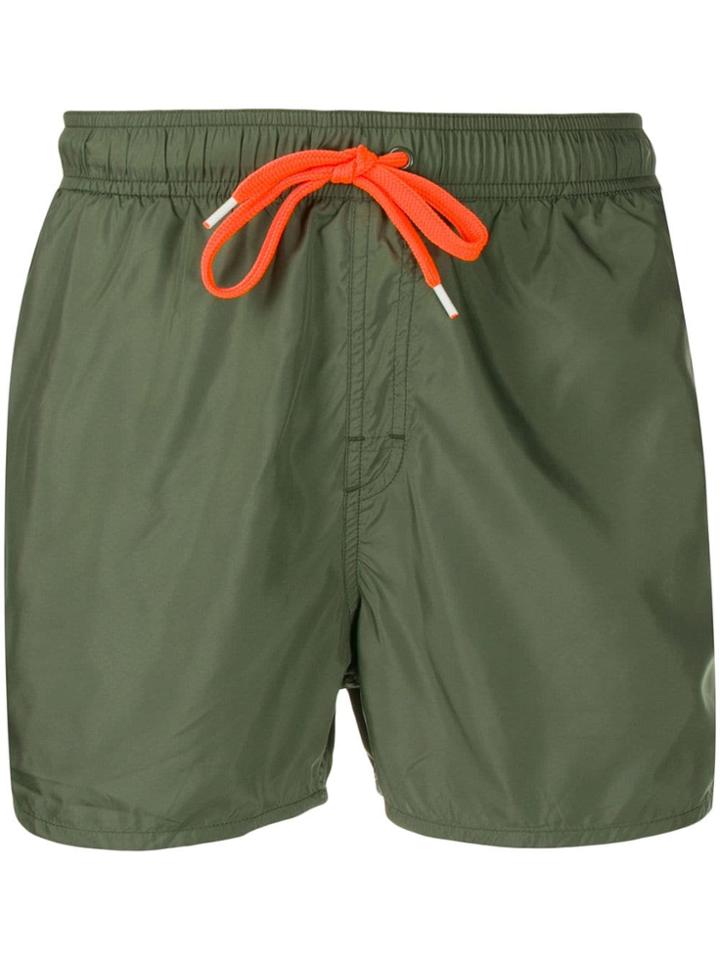Sun 68 Drawstring Swim Shorts - Green