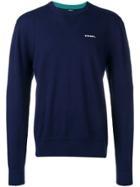 Diesel Logo Embroidered Sweater - Blue