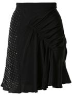 Nº21 Embellished Gathered Skirt - Black