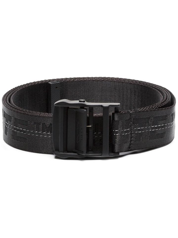 Off-white Black Industrial Logo Belt