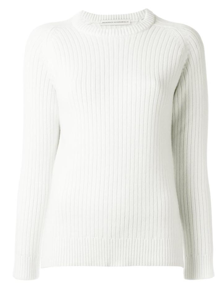 Francesco Scognamiglio Ribbed Jumper, Women's, Size: 40, Nude/neutrals, Cashmere/wool