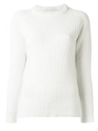 Francesco Scognamiglio Ribbed Jumper, Women's, Size: 40, Nude/neutrals, Cashmere/wool