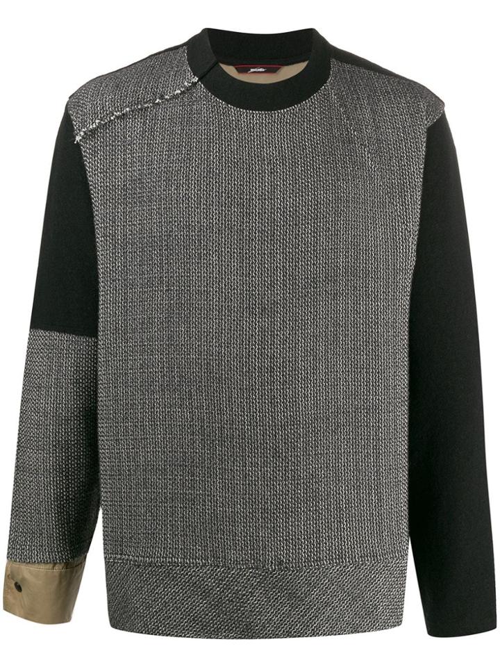 Indice Studio Knitted Panel Jumper - Blue