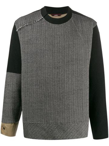 Indice Studio Knitted Panel Jumper - Blue