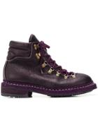 Guidi Guidi 19bison Cv42t Purple Leather/fur/exotic Skins->leather