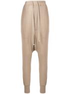 Rick Owens Lilies Drop-crotch Track Pants - Neutrals