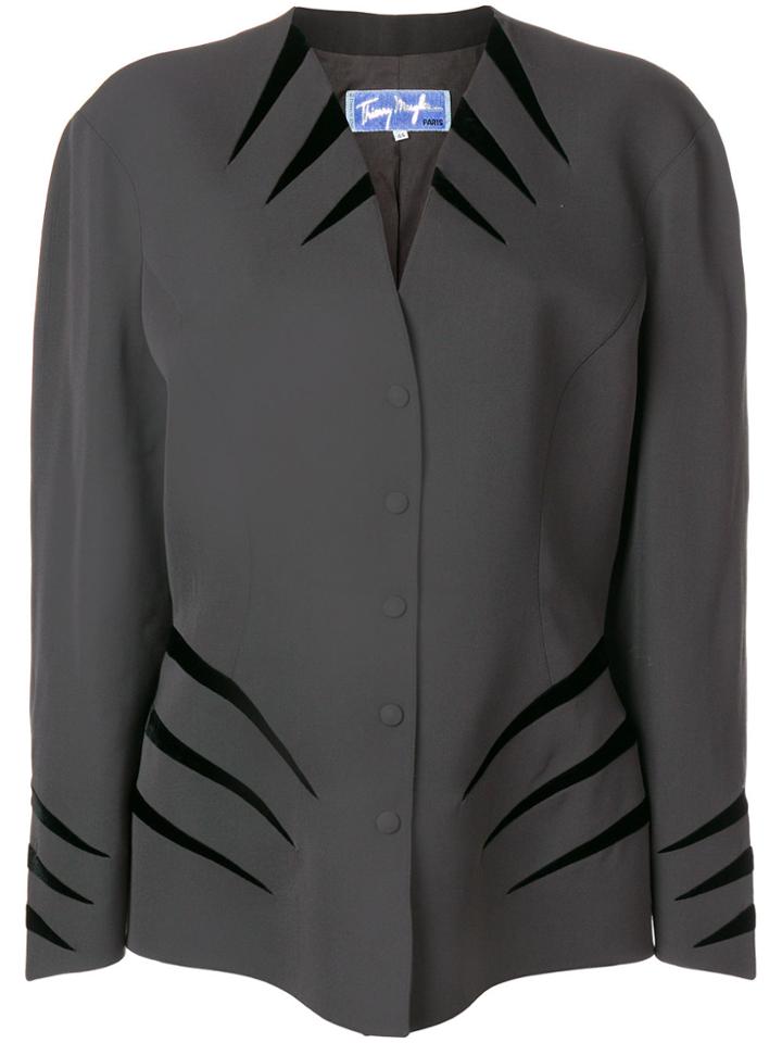 Thierry Mugler Vintage Structured Shoulder Jacket - Grey