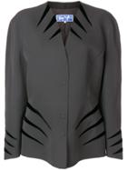 Thierry Mugler Vintage Structured Shoulder Jacket - Grey