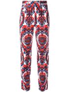 Fendi Vintage Paisley Printed Trousers, Women's, Size: 29, White