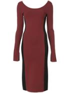 Dvf Diane Von Furstenberg Fitted Colour Block Dress - Red