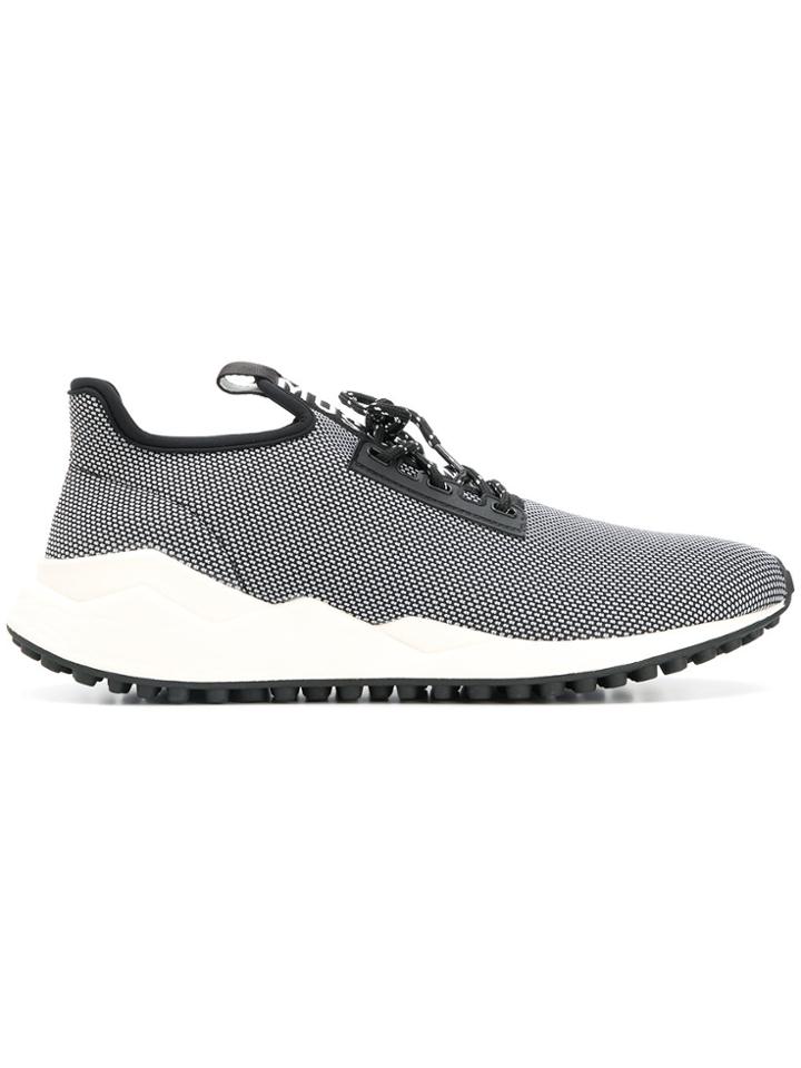 Moschino Lace-up Logo Sneakers - Black