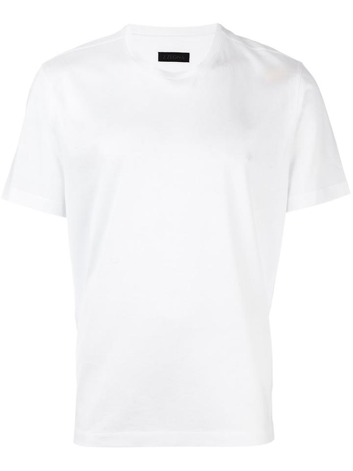 Z Zegna Basic T-shirt, Men's, Size: Xl, White, Cotton