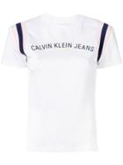 Calvin Klein Jeans Colour Block Stripe T-shirt - White