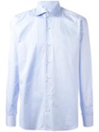 Barba Classic Button Down Shirt, Men's, Size: 39, Blue, Cotton