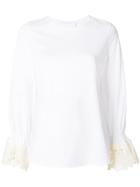 See By Chloé Lace-trimmed Blouse - White