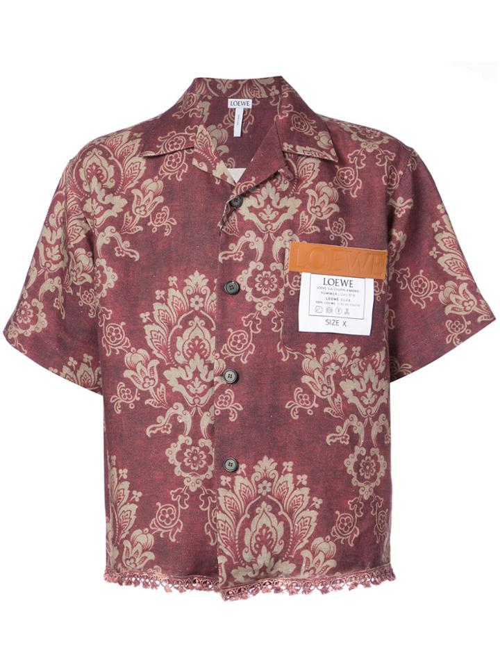Loewe Floral Print Shirt - Red