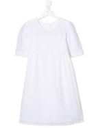 Chloé Kids Teen Broderie Anglais Dress - White