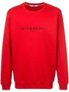 Givenchy Paris Logo Vintage Sweater - Red