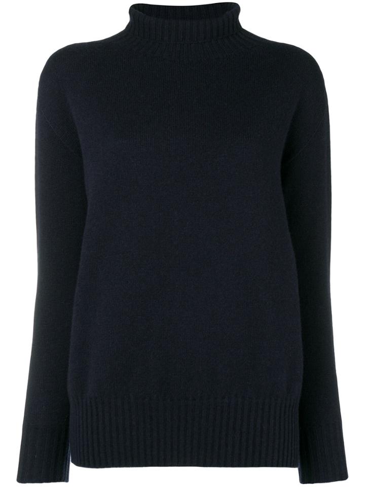 's Max Mara Roll-neck Fitted Sweater - Blue