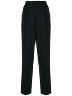 Yves Saint Laurent Pre-owned Straight Leg Trousers - Black