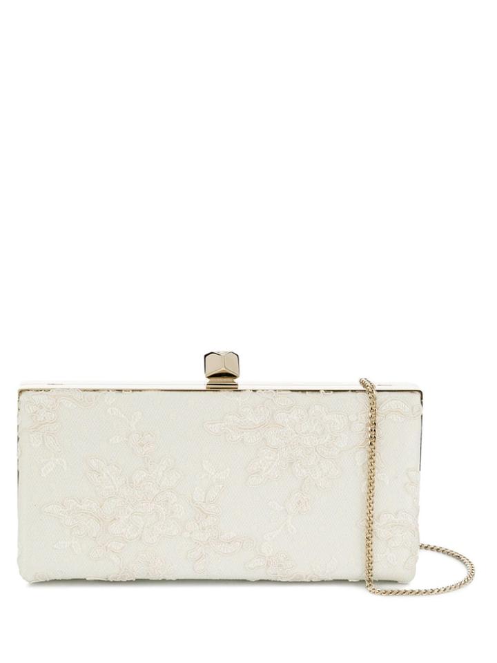 Jimmy Choo Celeste Clutch Bag - White