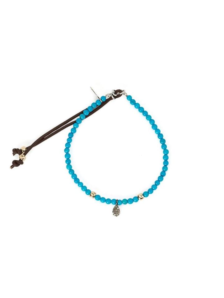 Catherine Michiels Beaded Bracelet, Adult Unisex, Blue