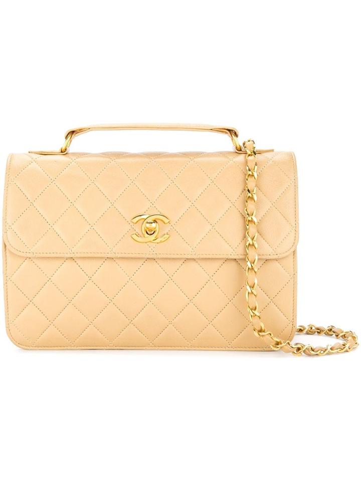 Chanel Vintage Chain 2way Hand Bag - Neutrals