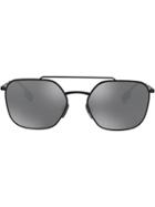 Burberry Eyewear Square Frame Aviator Sunglasses - Black