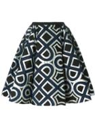 Antonio Marras Geometric Pattern Flared Skirt