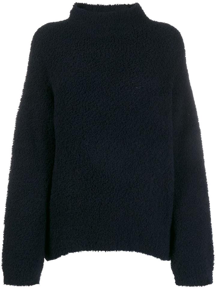 Vince Teddy Funnel-neck Jumper - Blue
