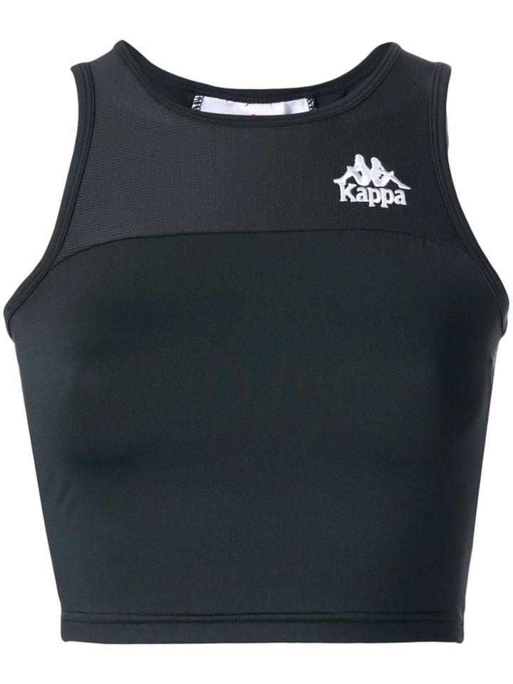 Kappa Logo Crop Tank - Black