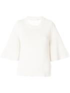 See By Chloé - Flared Cuff Sweater - Women - Cotton - S, White, Cotton