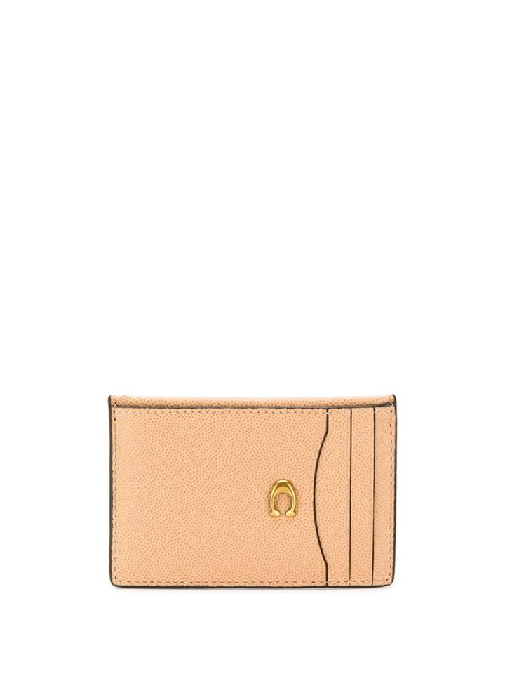 Coach Logo Plaque Cardholder - Neutrals