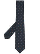 Barba Spot Print Bow Tie - Blue