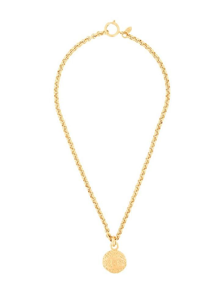 Chanel Pre-owned 1980s Quilted Necklace - Metallic