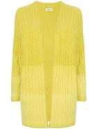 Coohem Open-front Fitted Cardigan - Yellow & Orange